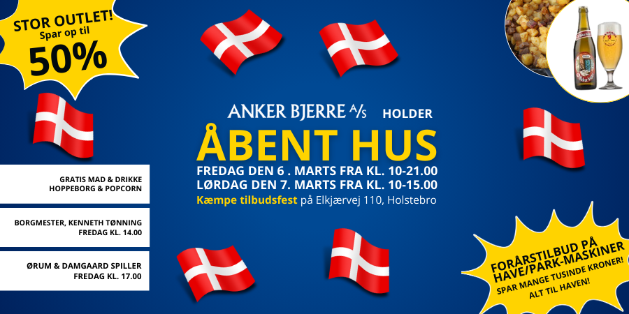 Åbent hus i Holstebro d. 6-7 Marts 2026