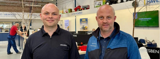 Maskinforretning sætter fuldt tryk på Landsskuet med tre stande