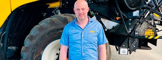 Verdens største mejetærsker vist frem på Lemvig Marked og Dyrskue