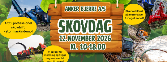 Kom til Skovdag hos Anker Bjerre A/S  i Mejrup d. 12. november 2026