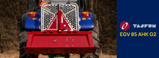 Tajfun har opgraderet deres EGV 85 AHK skovspil til en ny version med et bevægeligt blad!