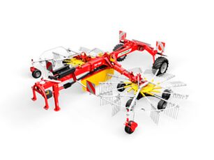 Pöttinger TOP C Rive med 2 rotorer med midterudlægning - Anker Bjerre A/S