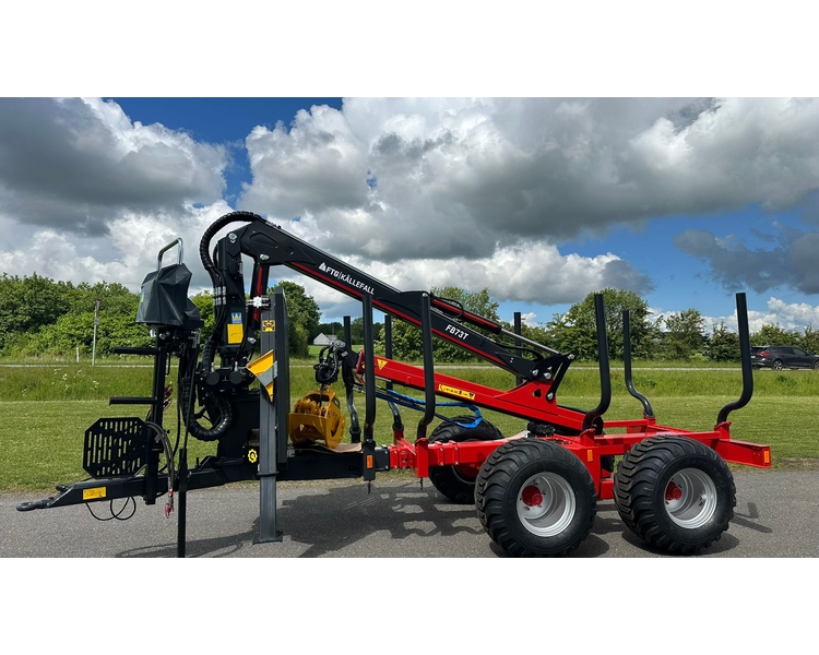 FTG-Källefall FB100 / FB73T FB 100 Skovvogn med 7,3 m kran