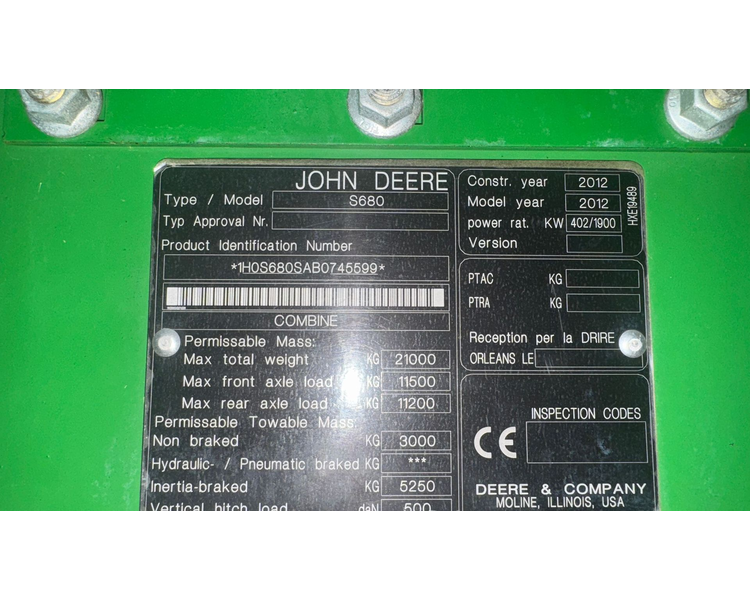 John Deere S680i