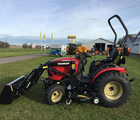 Yanmar SA 424 Med 60" klipper og frontlæsser