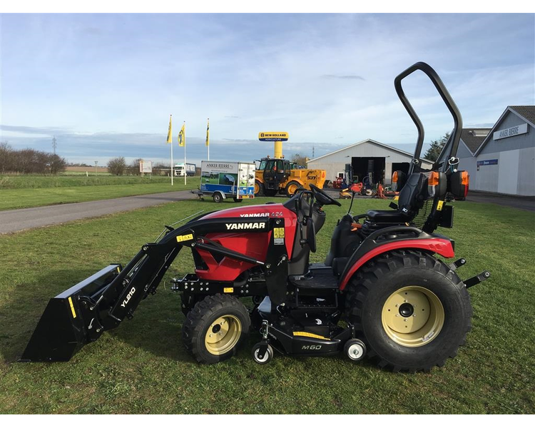 Yanmar SA 424 Med 60" klipper og frontlæsser