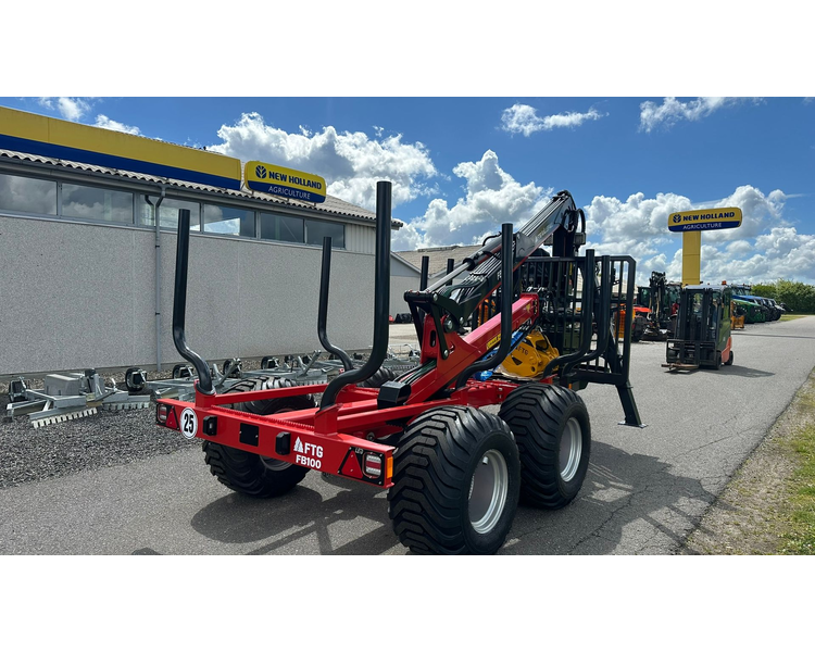 FTG-Källefall FB100 / FB73T FB 100 Skovvogn med 7,3 m kran