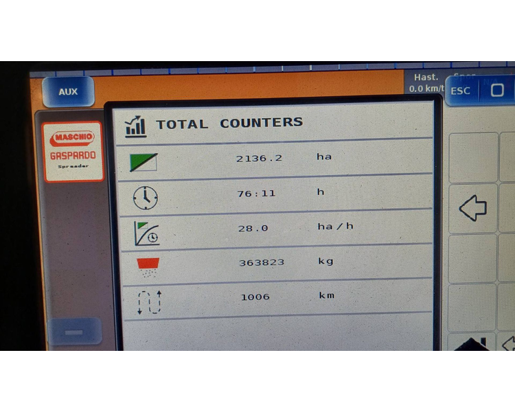 Gaspardo PRIMO EW ISOTRONIC 320  Med vejeceller, isobus