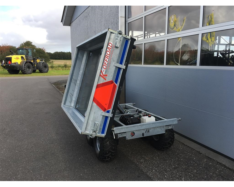 K-vognen K-Offroad 1,2 tons Boggievagn TILBUD - 3-vejs tip, el-hydraulisk
