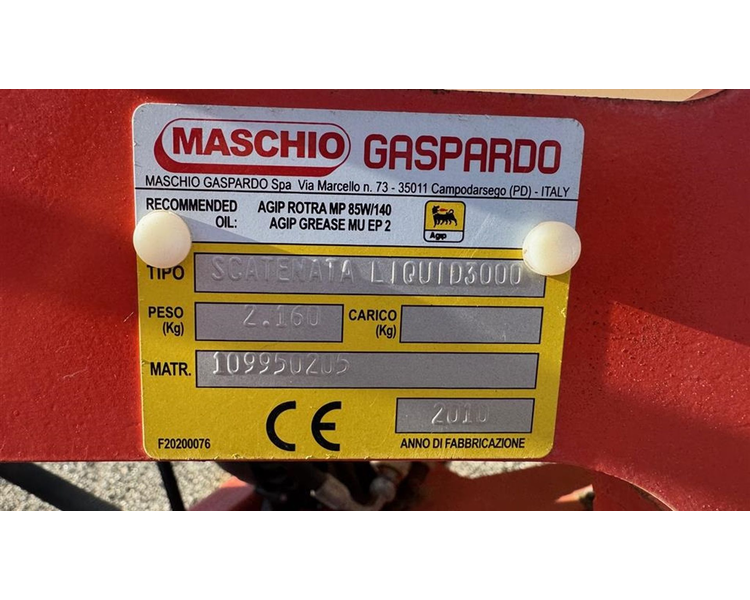 Gaspardo Manta 12 rækker 75cm M/ Scatenata Liquid 3000 gødningsvogn