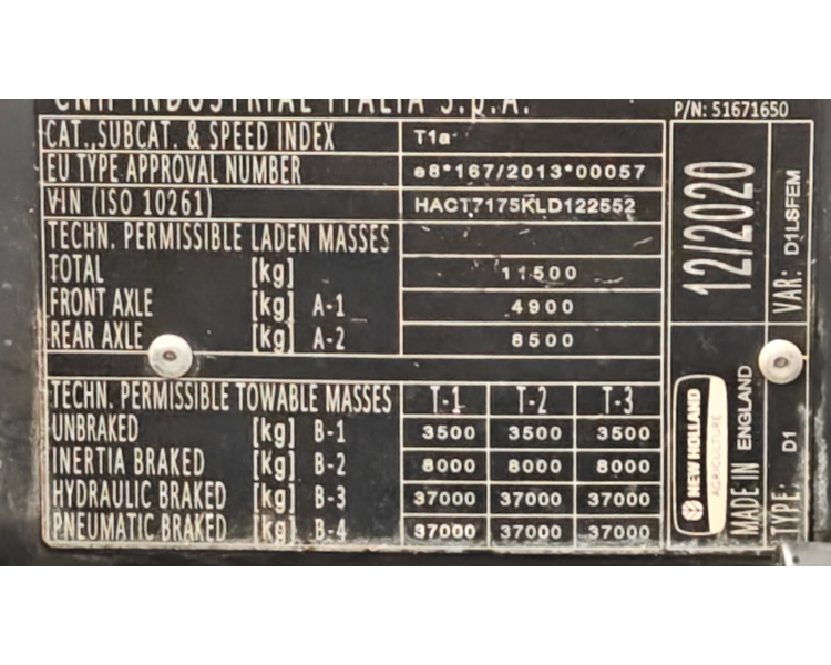 New Holland T7.175 AC Autocomand