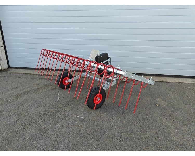 Anker Bjerre Riven Gårdspladsharve 150cm Elektrisk hæve/sænk og kugletræk