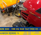 Yanmar YT 235H 4WD inkl. frontlift med PTO og 130 cm GMR fejemaskine