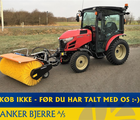 Yanmar YT 235H 4WD inkl. frontlift med PTO og 130 cm GMR fejemaskine