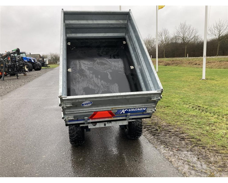 K-vogne K-OFFROAD 1,2 tons Boggievogn med 3-vejs tip og høje sider.