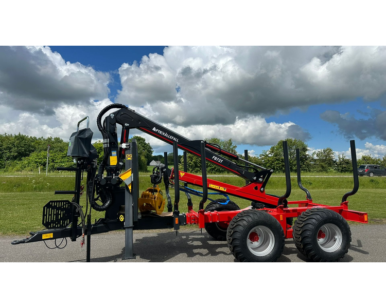 FTG-Källefall FB100 / FB73T FB 100 Skovvogn med 7,3 m kran