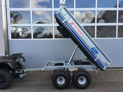 K-vognen K-Offroad 1,2 tons Boggievagn TILBUD - 3-vejs tip, el-hydraulisk