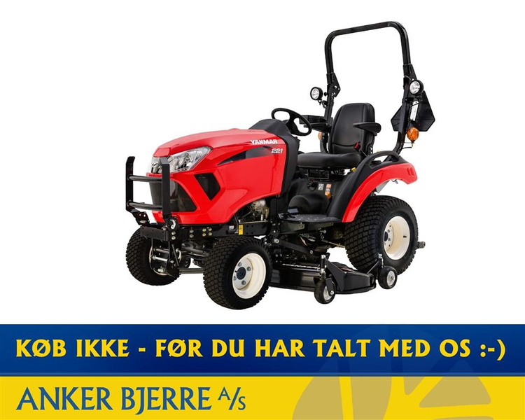 Yanmar SA 221 4WD inkl. 152 cm klipper og frontlæsser med skovl