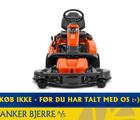 Husqvarna R 318X Inkl. 112 cm klippebord / klippeaggregat