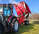 Valtra T234s Med Jenz 360 Flishugger og Alsidig 23m3 Flisvogn