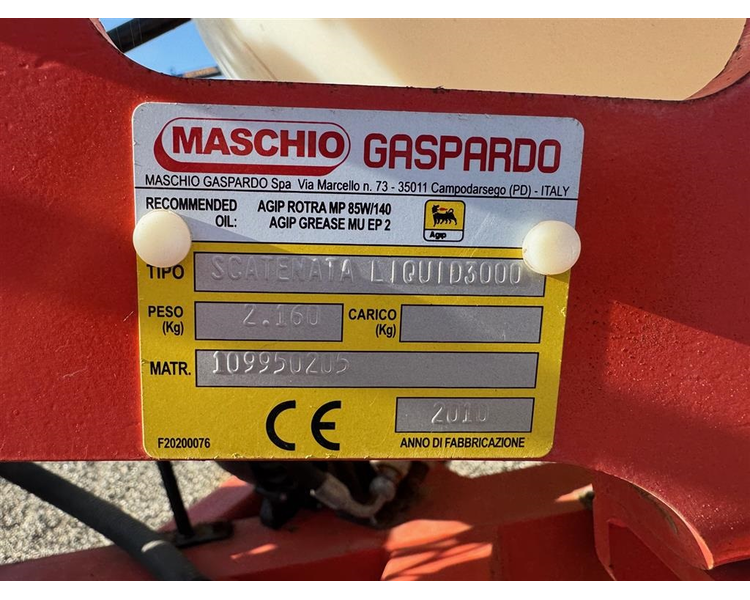 Gaspardo Manta 12 rækker 75cm M/ Scatenata Liquid 3000 gødningsvogn