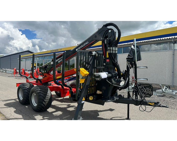 FTG-Källefall FB100 / FB73T FB 100 Skovvogn med 7,3 m kran