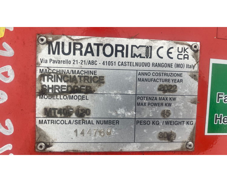 Antonio Carraro SP 4400 HST Inkl. Muratori slagleklipper