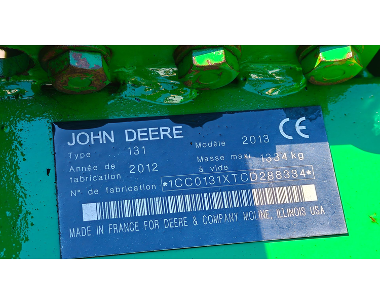 John Deere 131 frontskårlægger
