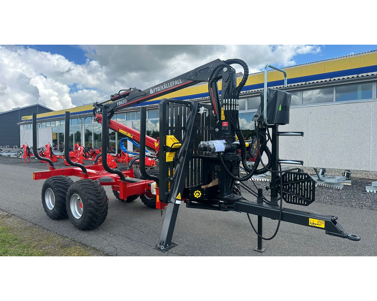 FTG-Källefall FB90 / FB63Ts FTG FB90 skovvogn med 63m kran