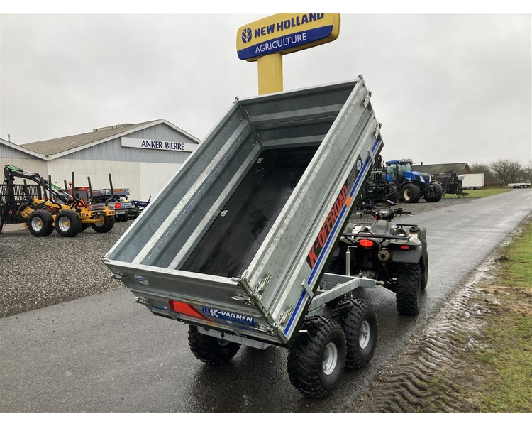 K-vogne K-OFFROAD 1,2 tons Boggievogn med 3-vejs tip og høje sider.