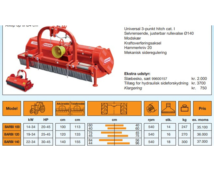 Maschio Barbi 180