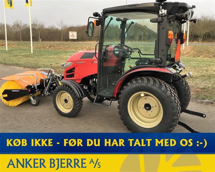 Yanmar YT 235H 4WD inkl. frontlift med PTO og 130 cm GMR fejemaskine
