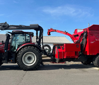Valtra T234s Med Jenz 360 Flishugger og Alsidig 23m3 Flisvogn