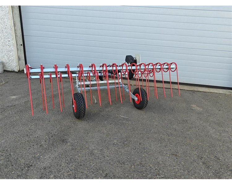 Anker Bjerre Riven Gårdspladsharve 150cm Elektrisk hæve/sænk og kugletræk