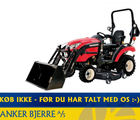 Yanmar SA 221 4WD inkl. 152 cm klipper og frontlæsser med skovl
