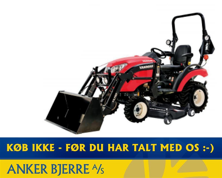 Yanmar SA 221 4WD inkl. 152 cm klipper og frontlæsser med skovl