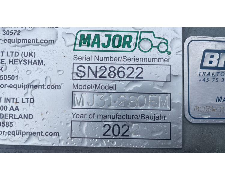 Major Cyclone MJ31-280 Frontmonteringsudstyr