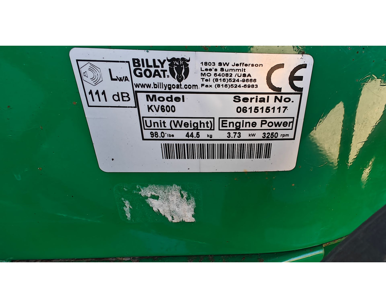 Billy-Goat KV 600