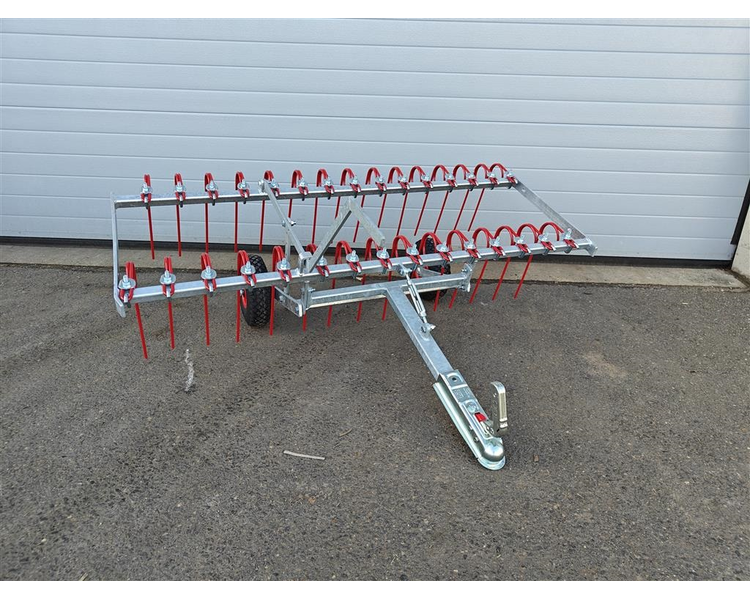 Anker Bjerre Riven Gårdspladsharve 150cm Inkl. Kugletræk