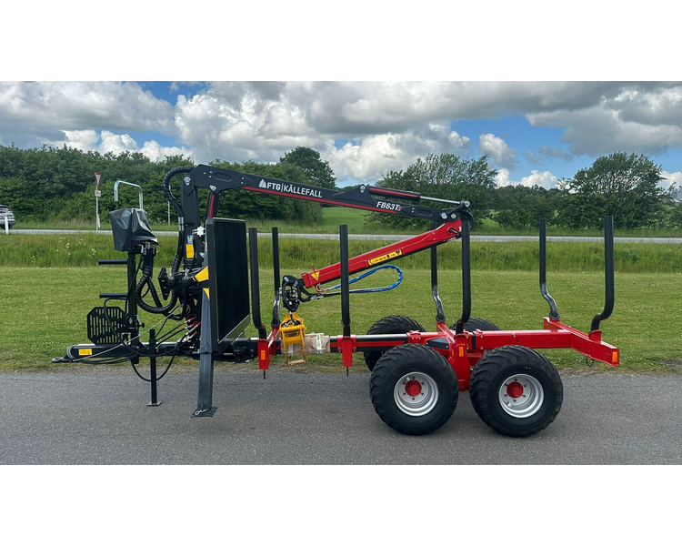FTG-Källefall FB90 / FB63Ts FTG FB90 skovvogn med 63m kran