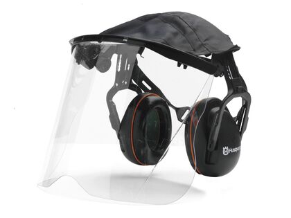 Høreværn med Plexivisir