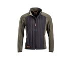 Herre hybrid/fleece jakke oliven str. S-XXL