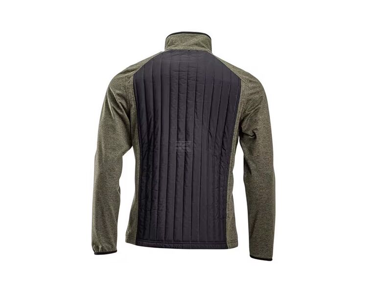 Herre hybrid/fleece jakke oliven str. S-XXL