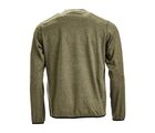 Fleece shirt m rund hals, herre, oliven, str. XS-3XL