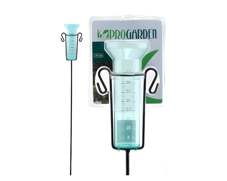 Regnmåler m. galvaniseret metalspyd