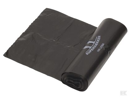 Affaldssække, 70 X 110, sort, 10 stk. 