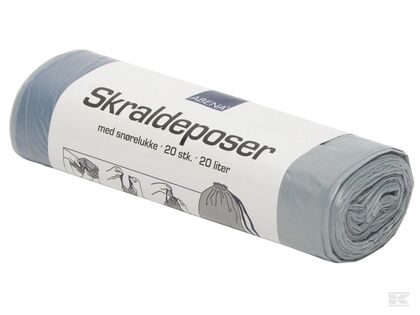 Affaldspose m/snøreluk. 3 pak., 44 x 50