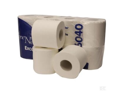Toiletpapir hvid Luxus 64 rl. 2 lag 34 mtr 250 ark