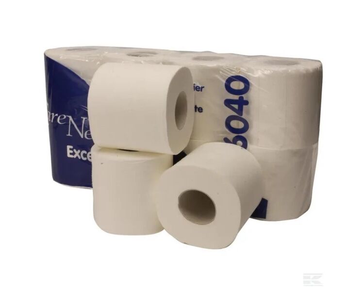 Toiletpapir hvid Luxus 64 rl. 2 lag 34 mtr 250 ark