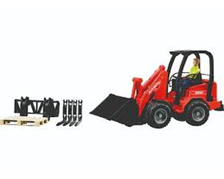 Bruder Legetøjs minilæsser Schäffer m. figurer